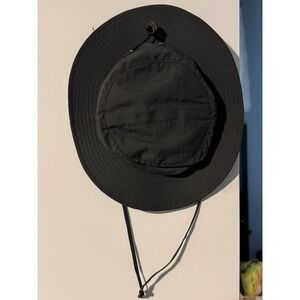 Jack O'Neill Mens Black Nylon Wide Brim Sun Hat Boonie Fishing Adjustable OSFM